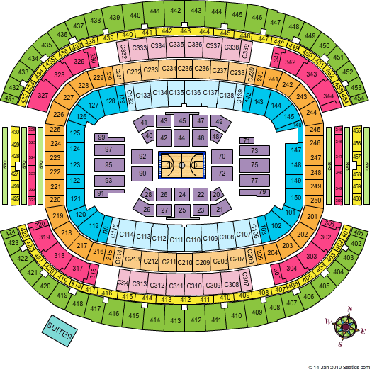 AT&T Stadium NBA All Star Game Seating Chart